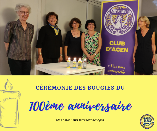 La cérémonie des bougies pour le club d’Agen