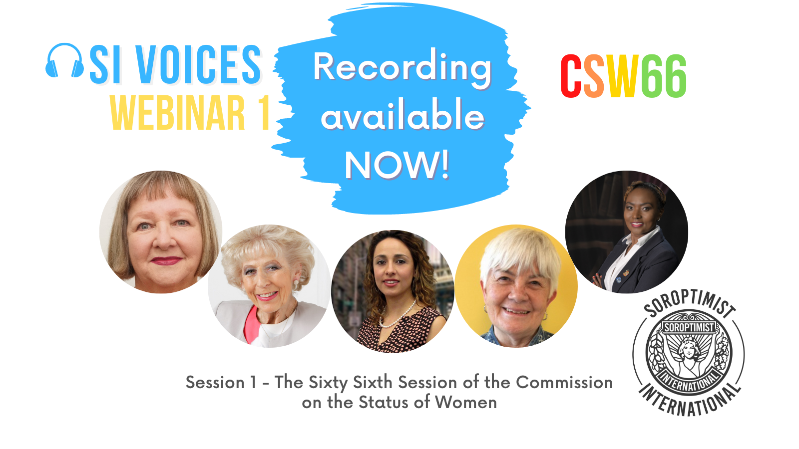 Webinaire SI Voices CSW66 Formation en plaidoyer – Session 1